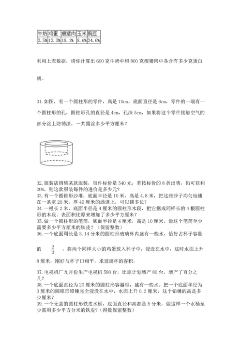 六年级小升初数学应用题50道附参考答案（模拟题）.docx