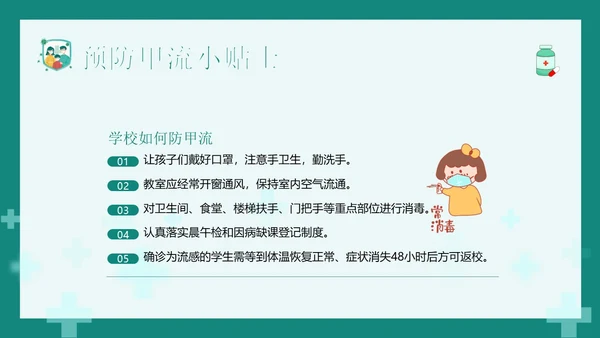 甲流病毒防治甲型流感预防防治专题知识教育PPT甲型流感病毒