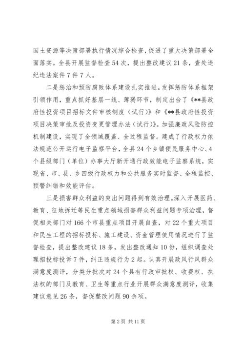 县政府廉政工作会议上的讲话.docx