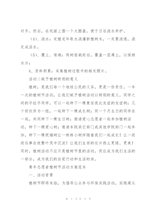 青年志愿者植树节活动方案范本.docx