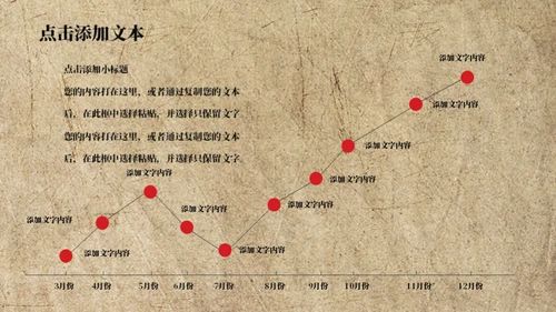 怀旧风红色剪影天安门五四青年节通用PPT模板
