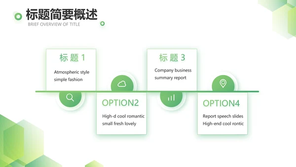 绿色简约大气年终总结PPT