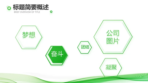 绿色大气企业公司宣传简介动态PPT模板
