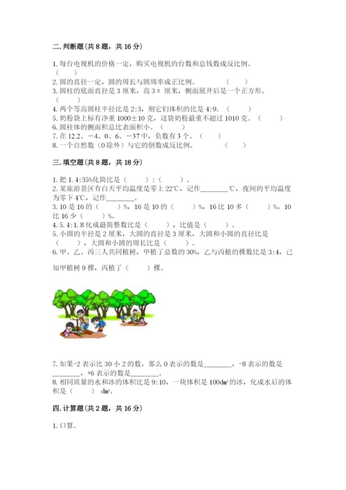 人教版六年级下册数学期末测试卷精品（达标题）.docx