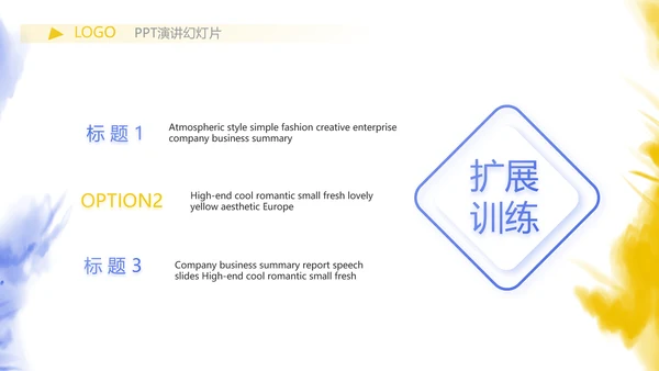 泼墨风时尚个性公司产品介绍宣传PPT