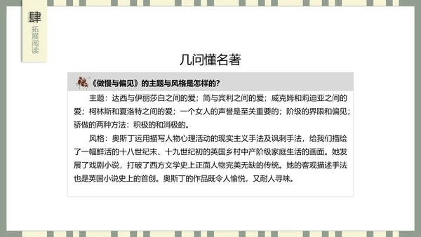 世界名著傲慢与偏见PPT课件