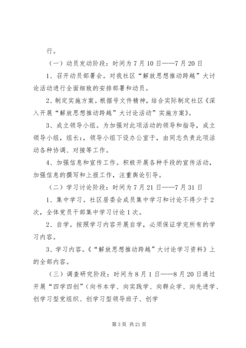 解放思想推动跨越活动实施方案 (3).docx