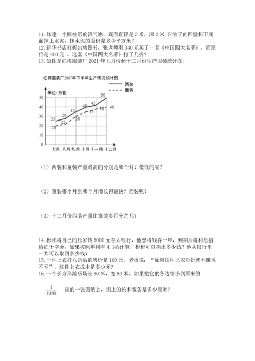 六年级小升初数学解决问题50道含答案【b卷】.docx