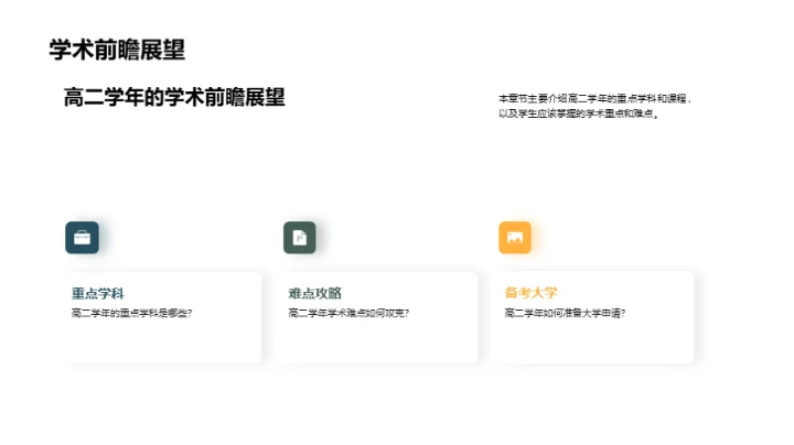 高二学年驾驭学术之路