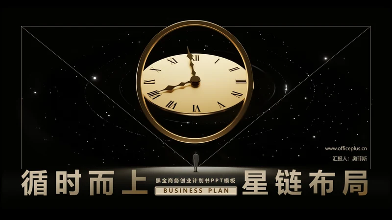 黑金商务风创业计划书PPT模板