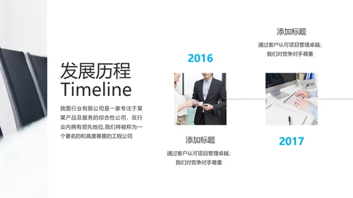 蓝色创意企业宣传商业计划书商务PPT模板
