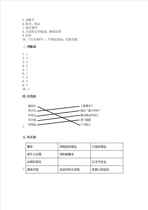 部编版五年级下册道德与法治期末检测卷附完整答案名师系列