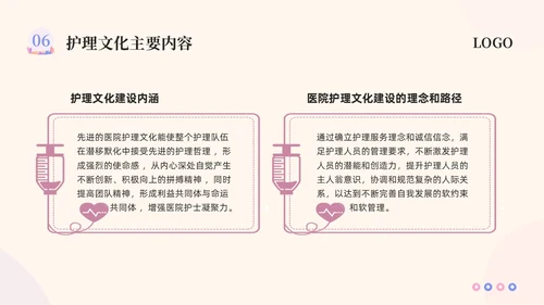粉紫插画护理团队与文化建设PPT模板宣传PPT动态PPT团团队建设