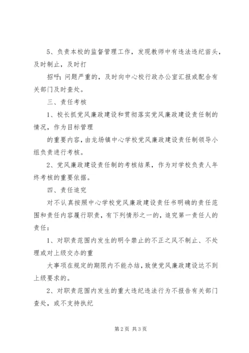 李园小学党风廉政建设责任书 (4).docx