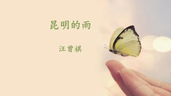 17昆明的雨 课件（从语言角度分析）