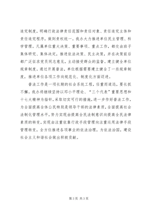 史志办“五五”普法工作自查报告 (2).docx