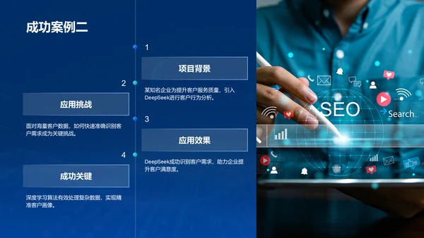 蓝色科技风DeepSeek应用场景与使用指南PPT模板