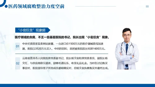 医疗反腐廉洁行医医院廉洁廉政专题教育PPT课件