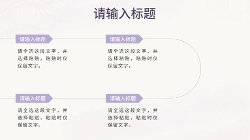 紫色花卉小清新医美商业计划书PPT模板