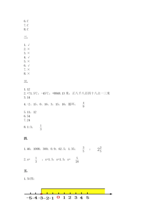 洛阳市小学数学小升初试卷带答案（典型题）.docx