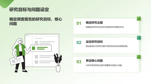 绿色商务风大学生挑战杯PPT模板