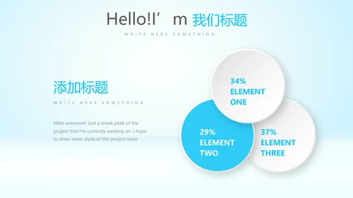 蓝色医疗血常规检查动态PPT