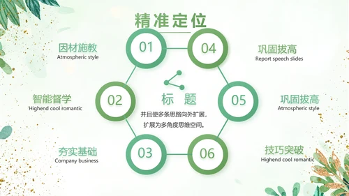 绿色小清新知识竞赛答题工作总结动态PPT模板