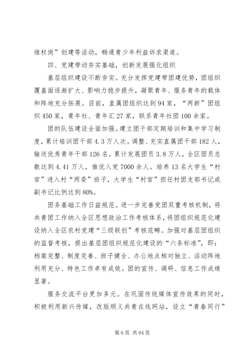 顺义团区委书记闫岩在共青团XX省XX县区第二次代表大会工作报告.docx