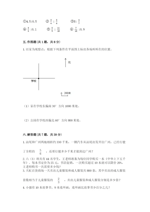 小学数学六年级上册期末考试试卷（易错题）word版.docx