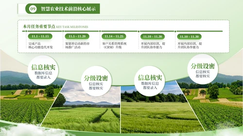 绿色商务风图文排版PPT版式合集