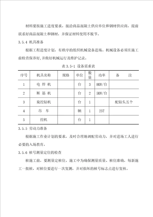 山庄旋挖桩基础施工方案