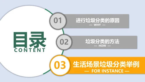 垃圾分类科普垃圾筒PPT模板