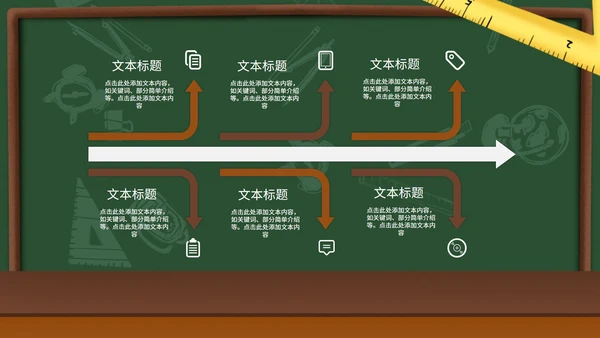 卡通手绘黑板教育教学PPT模板