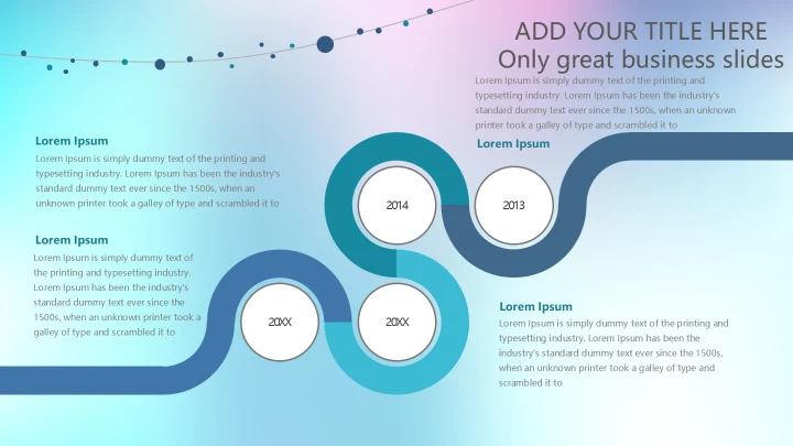 幻彩渐变英文商业计划书模板