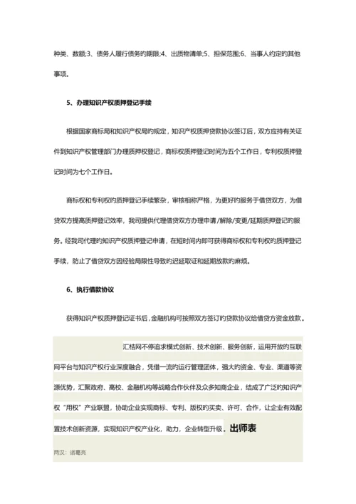 申请知识产权抵押融资贷款的流程.docx