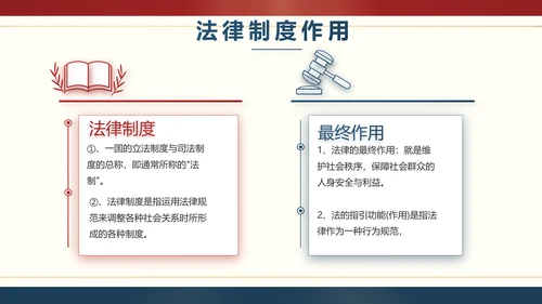 红色大气法律宪法宣传学习介绍PPT