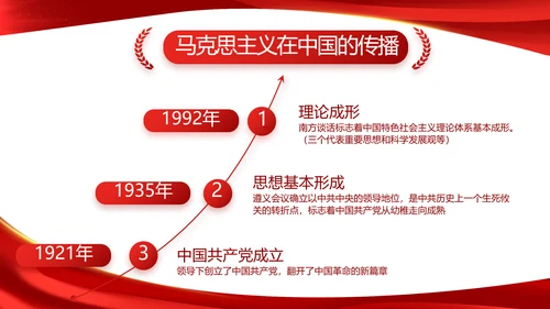 红色大气党建党支部年终工作总结PPT