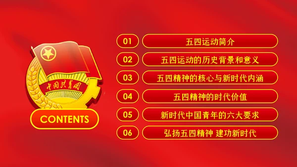 五四精神传承有我纪念五四运动101周年团课PPT