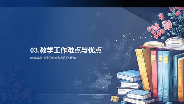 季度教学报告PPT模板