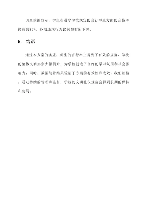 学校文明礼仪细节管理方案