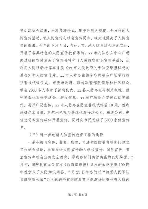 人防办年度宣传工作总结.docx