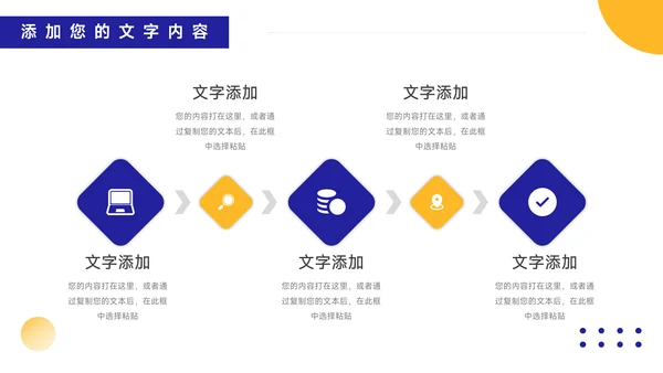 黄蓝创意竞聘述职报告PPT模板