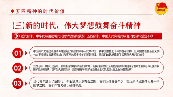 弘扬五四精神做新时代合格共青团员PPT模板