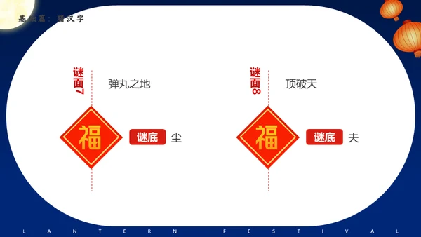 元宵节猜灯谜活动策划通用PPT模板
