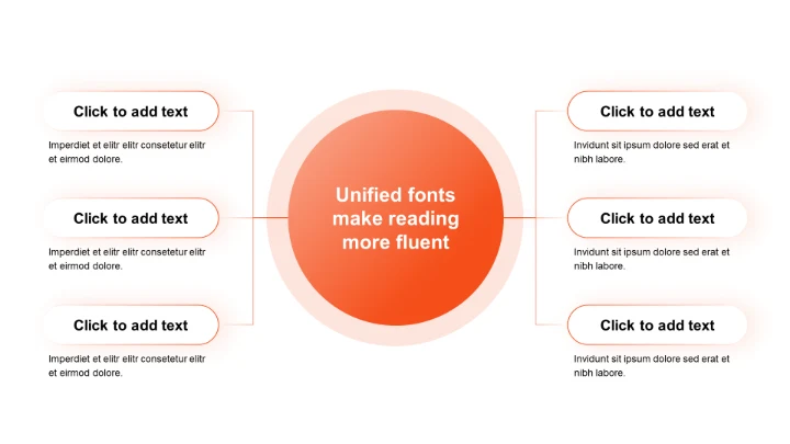 渐变纯文字PPT层次结构