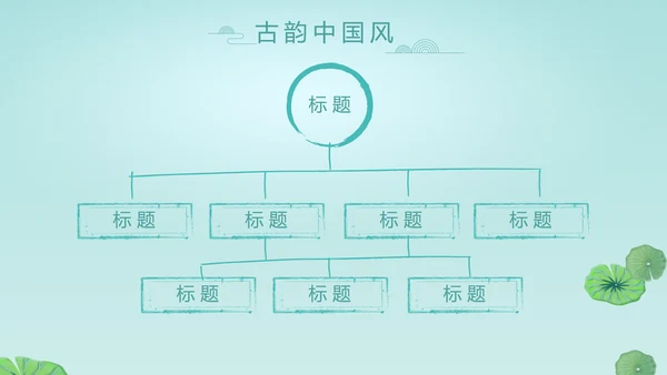 中国风诗歌古诗词书法教育培训动态PPT模板
