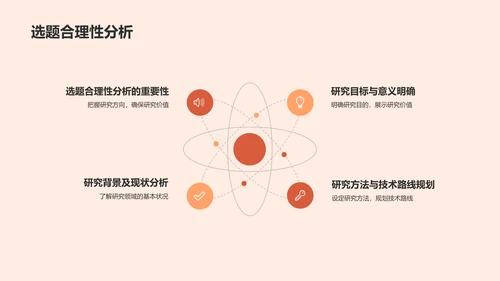 粉色插画开题答辩PPT模板