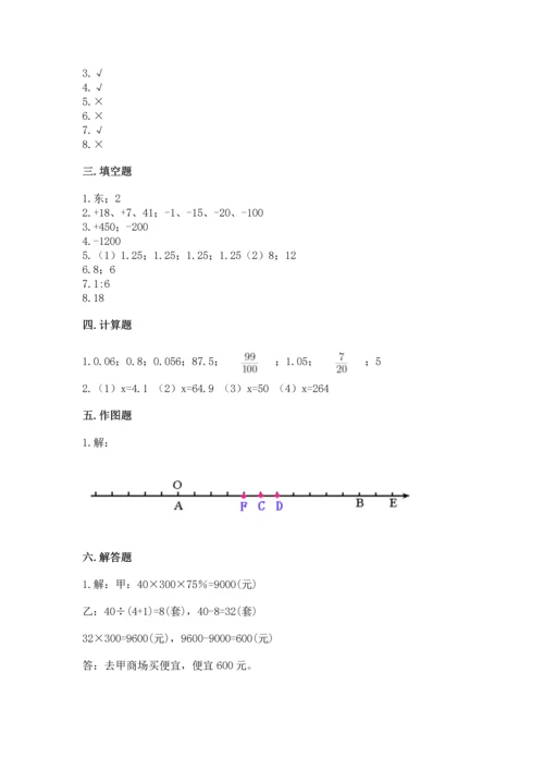 小升初数学期末测试卷及完整答案一套.docx