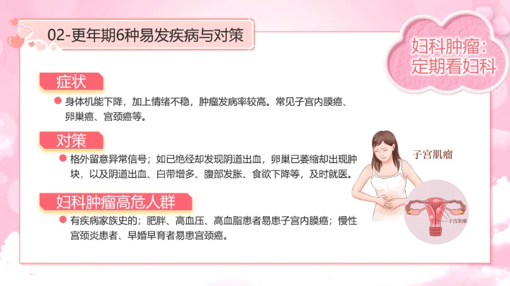 世界更年期关怀日关爱女性健康更年期科普宣传PPT