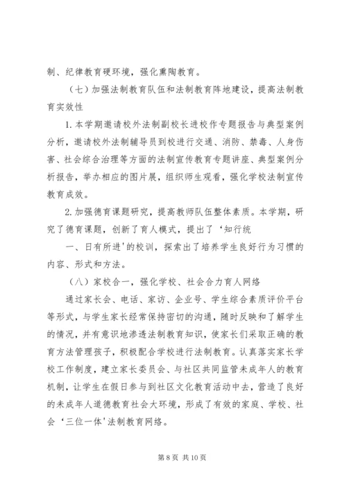 小学七五普法自查汇报.docx
